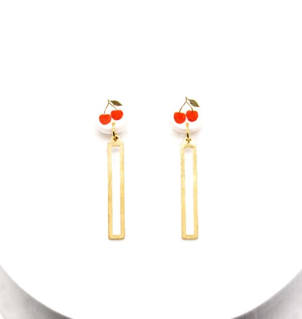 Boucles d'oreilles Cerise