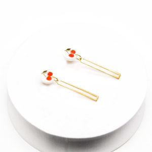 Boucles d'oreilles Cerise – Image 3