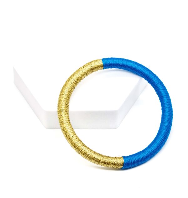 Bracelet Shanti bleu électrique