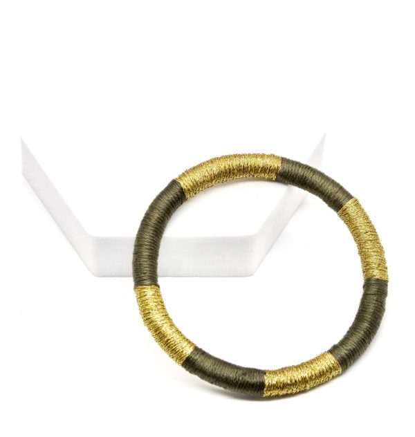 Bracelet Anjali vert kaki