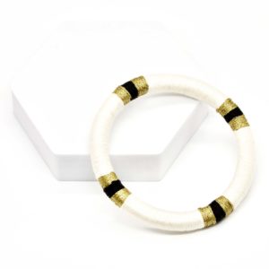 Bracelet Sangha blanc/noir
