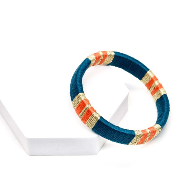 Bracelet Padma orange/bleu